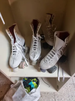 Patines de 4 ruedas blancos