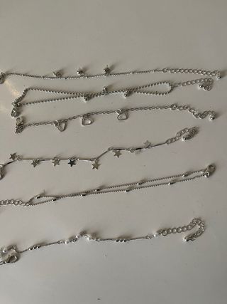 Set 6 bracciali argento nuovi
