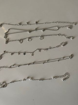 Set 6 bracciali argento nuovi