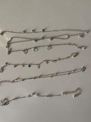 Set 6 bracciali argento nuovi