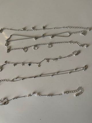 Set 6 bracciali argento nuovi