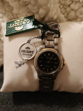Orologio Orient Donna Titanio Oro Nero