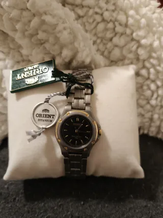 Orologio Orient Donna Titanio Oro Nero