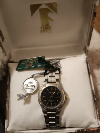 Orologio Orient Donna Titanio Oro Nero