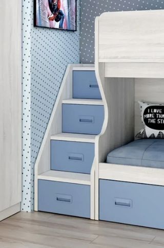 LITERA CON ESCALERA DE CAJONES LIDER2.