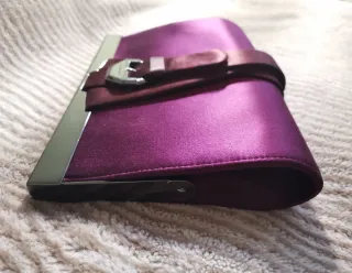 Bolso de fiesta tipo clutch satinado