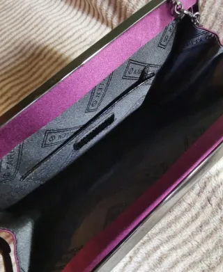 Bolso de fiesta tipo clutch satinado