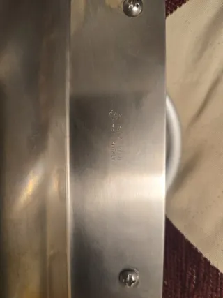 Bandeja de acero inoxidable con asas