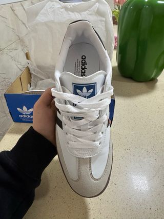 Adidas Samba Blancas y Marrones