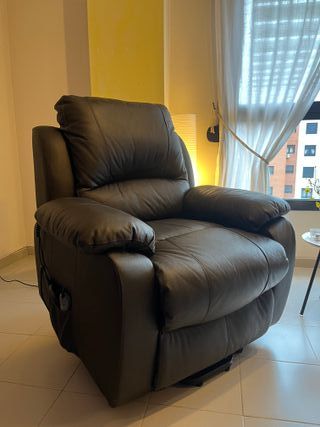 Sillón de Masaje Elevador ECODE en piel de vacuno