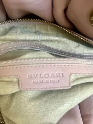 Bolso Bvlgari Piel Rosa Beige