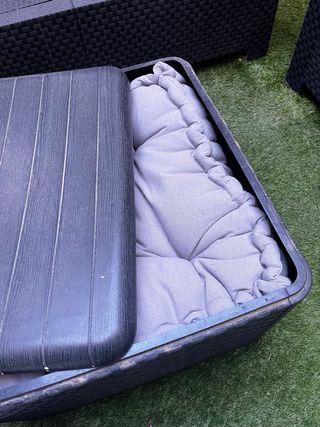 Conjunto Muebles Terraza Ratán Negro