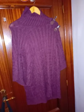 Poncho Kiabi Talla Única Morado