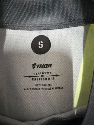 Conjunto Motocross Thor Gris y Amarillo