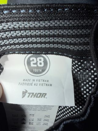 Conjunto Motocross Thor Gris y Amarillo