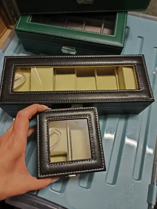 2 scatole porta orologi