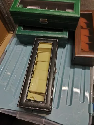 2 scatole porta orologi
