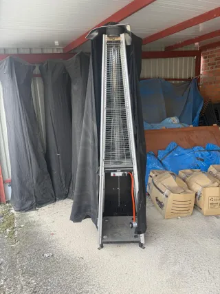 Estufa de gas exterior. Bombonas