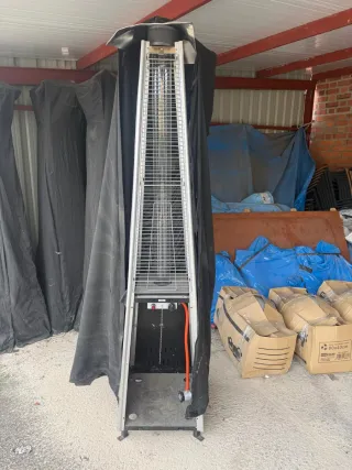 Estufa de gas exterior. Bombonas