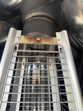 Estufa de gas exterior. Bombonas