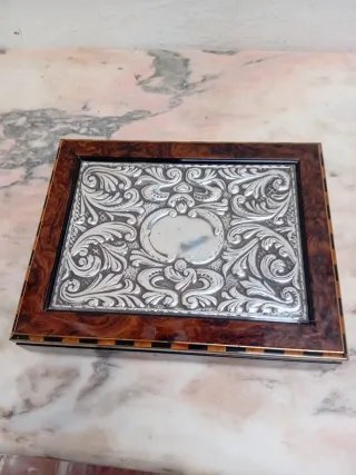 Joyero Madera y Plata Contrastada 925