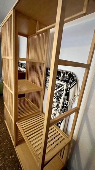 Armario Abierto Ikea Nordkisa Bambú