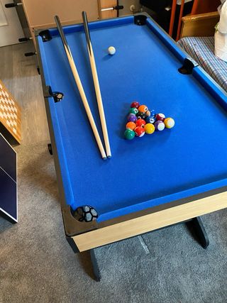 Futbolín, billar y air hockey