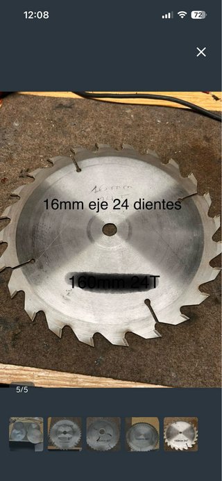 4 Discos Sierra Circular 30€ Ejes de  16mm y 30mm