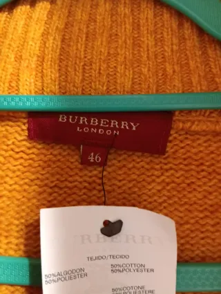 Chaqueta Burberry Lana Mostaza Talla 46