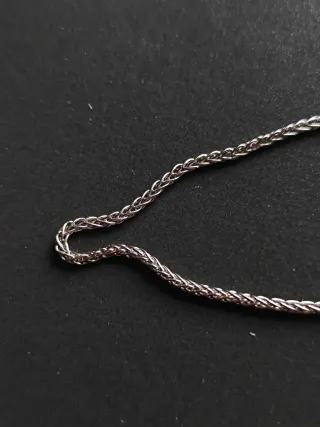 Cadena Plata 925 Ley - 42cm - Diseño Espiga