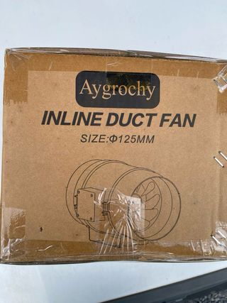 Ventilador Inline Duct Fan 125mm potencia 416 m’3h