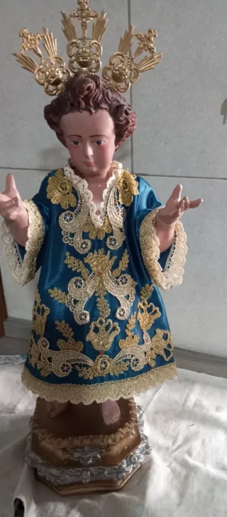 Traje Niño Jesús Dorado y Blanco