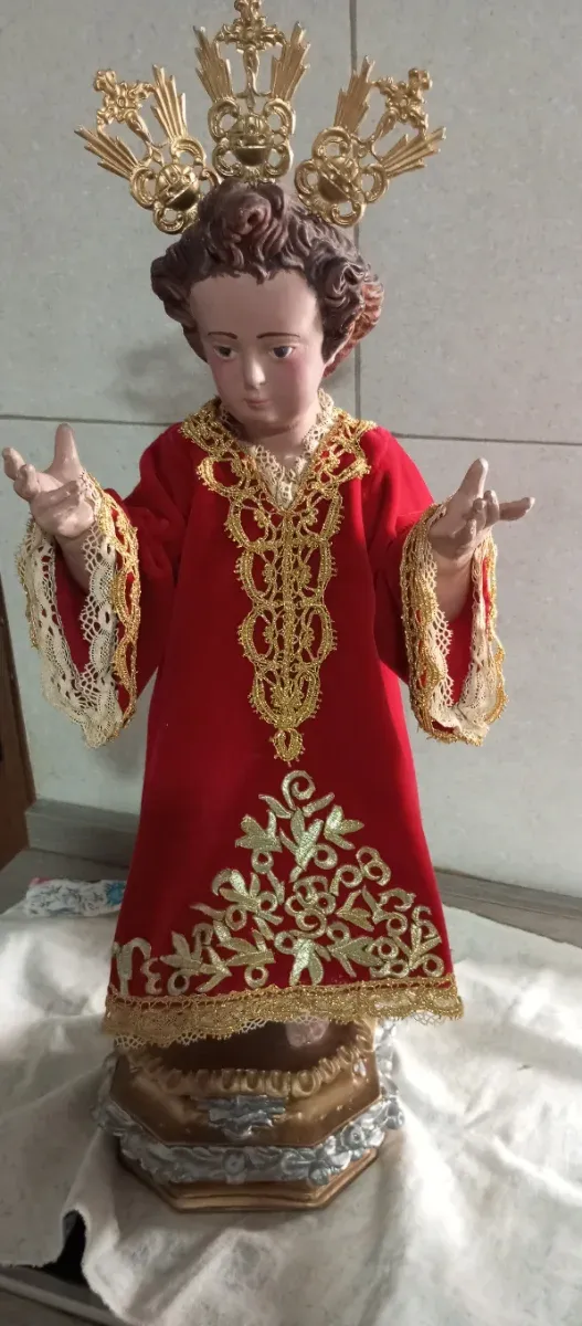 Traje Niño Jesús Dorado y Blanco
