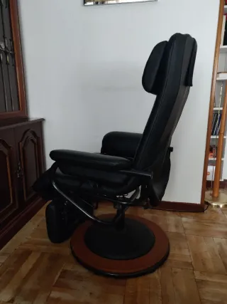 Sillón eléctrico reclinable de piel