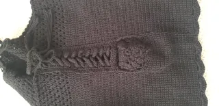 Shorts crochet negro talla M