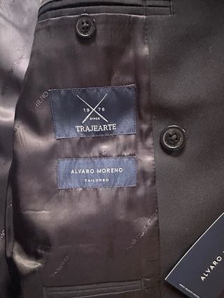 Traje cruzado azul marino Alvaro Moreno Talla 52