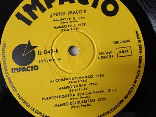 Vinilo Perez Prado - Latino