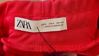 Pantaloni Zara Rossi Taglia L