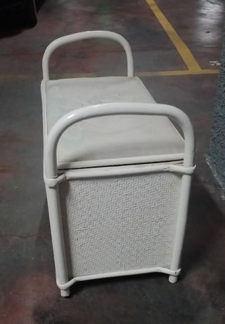 Arcón Infantil Mimbre con Asiento y Tapa