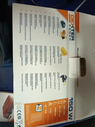 Lijadora Dexter 150W y recambios de lija