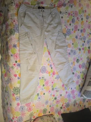 2 Pantalones Vaqueros Hombre Beige y Negro