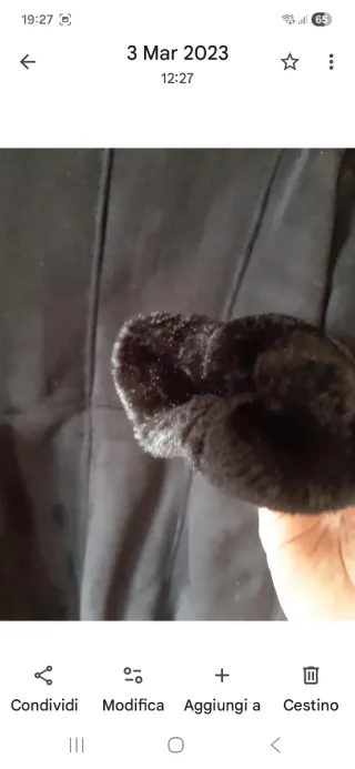 Montone nero donna Benetton