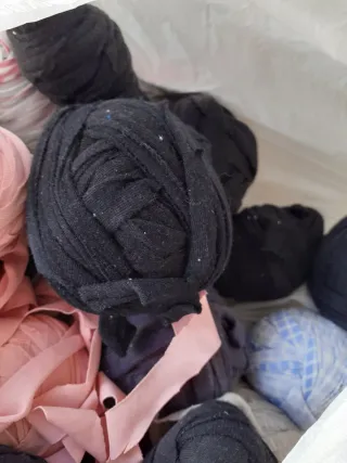 Lote retales tela y artículos manualidades