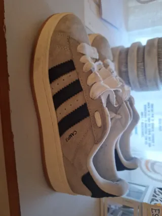 Zapatillas Adidas Campus Grises y Negras