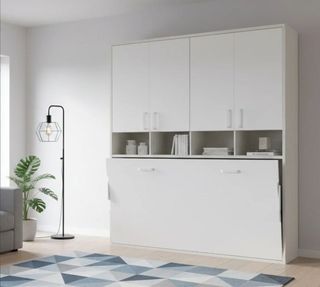 CAMA ABATIBLE CON ARMARIO INCORPORADO.