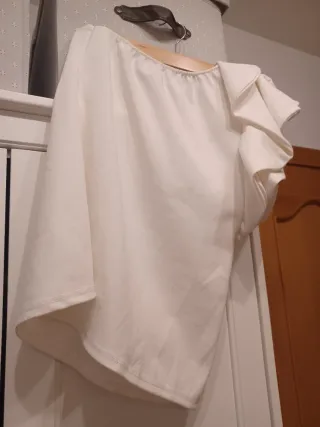 Top Mariquilla Lunares Blanco Talla Única