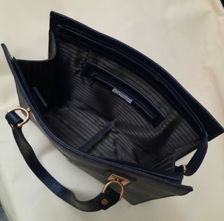 Bolso vintage piel negro El Corte Inglés
