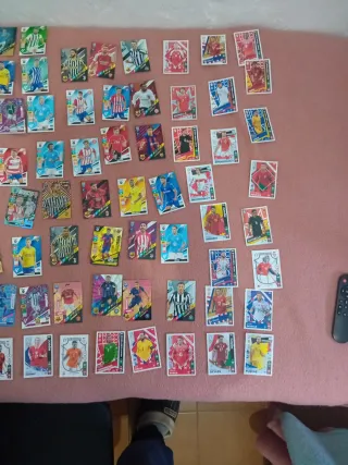 Cromos de fútbol coleccionables