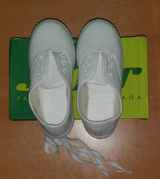 Zapatillas Javer Blancas Talla 27