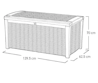 Keter 17197731 Arcón exterior marrón
